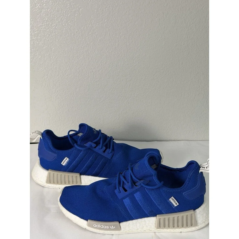 Adidas NMD R1 Royal Blue White Men's Size 10.5 Running Shoes GX4601 Casual